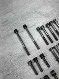 BMW 08-13 E90 E92 E93 M3 S65 Engine Oil Pan Bolts OEM Set Complete