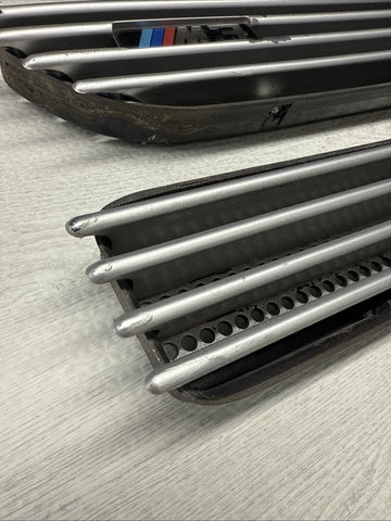 01-06 BMW E46 M3 Left Right Fender Vent Grilles Grills Trims Silver