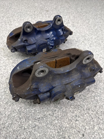 BMW 15-20 F80 F82 F83 M3 M4 Front Brake Calipers OEM Blue