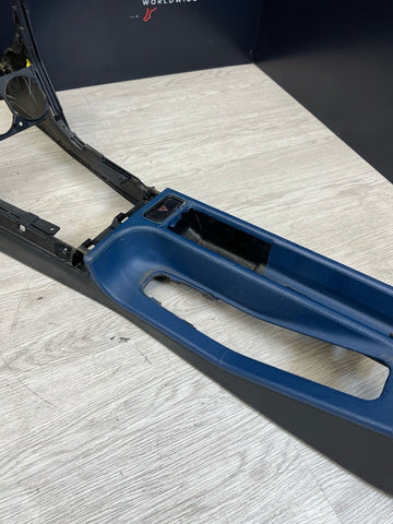 BMW E36 Z3M Z3 M Center Console Leather Panel OEM Estoril Blue