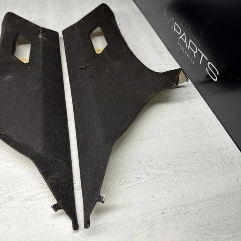01-06 BMW E46 330CI M3 Coupe Rear C Pillars Trims Panels Black Pair OEM *Notes*