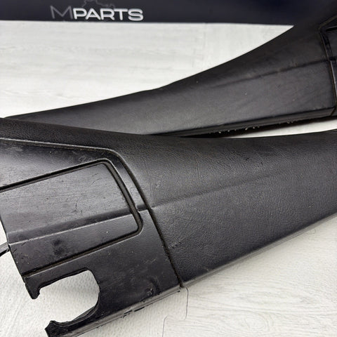 BMW 01-06 E46 325 330 M3 OEM Convertible Rear Top Lateral Trims Panels Black