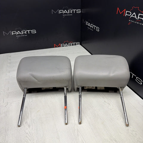 2001-2006 BMW E46 M3 Convertible Grey Rear Headrests Head Rests Pair OEM