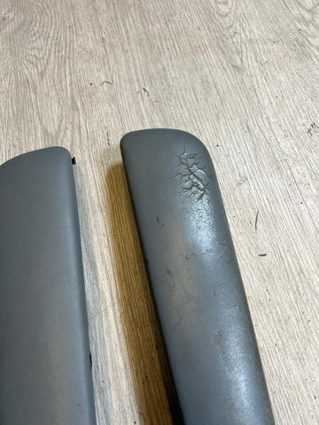 BMW E46 325 330 M3 Front Door Upper Armrest Pads Dove Grey Gray