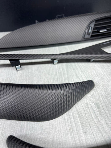 BMW 2 Series M2 F87 F22 Carbon Dashboard Console Decorative Trim Set 8073752