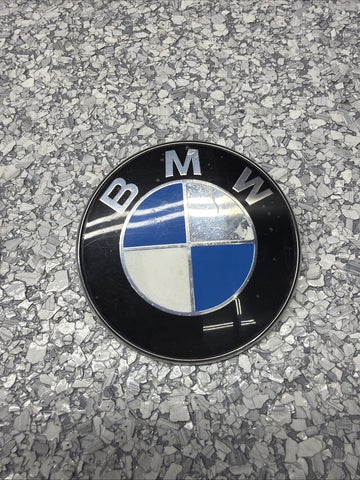 OEM BMW E46 M3 Coupe Rear Trunk Emblem Badge Roundel Logo 51148219237