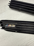 01-06 BMW E46 M3 Fender Vent Grilles Grills Trims Genuine OEM Painted Black