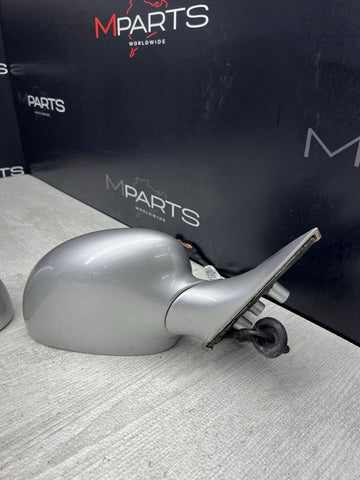 01-06 BMW E46 M3 Side View Door Mirrors Pair Titanium Silver