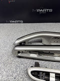 01-06 BMW E46 M3 Custom Painted Black Door Trim Armrests Front Rear Coupe
