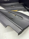 BMW E46 M3 01-06 Coupe Rear Left Door Cards Black Genuine 51437890743