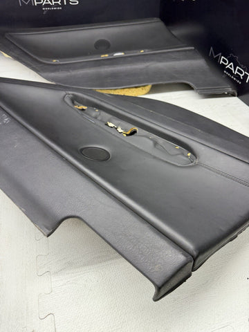 BMW E46 M3 01-06 Coupe Rear Left Door Cards Black Genuine 51437890743