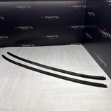 08-13 BMW E92 335 M3 Coupe Roof Rails Mouldings Pair 51138045379 *Fading Paint*
