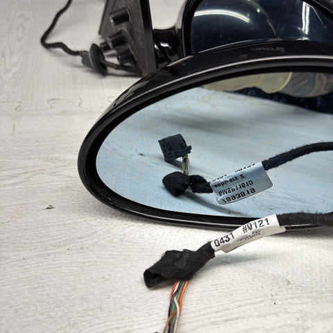 01-06 BMW E46 M3 Side View Door Mirrors Pair Jet Black