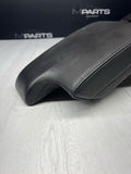 01-06 BMW E46 M3 Center Console Armrest Arm Rest Black Leather