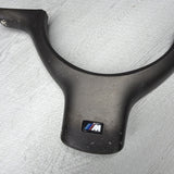 OEM 01-06 BMW E46 M3 Lower Steering Wheel Trim Cover Plate Titan Shadow Grey
