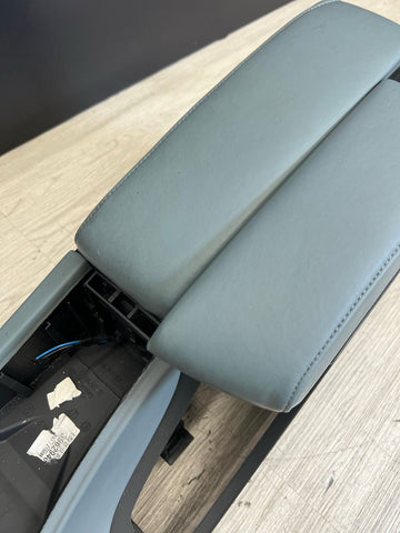 08-13 BMW E90 E92 E93 M3 Center Console Extended Leather Silverstone Palladium