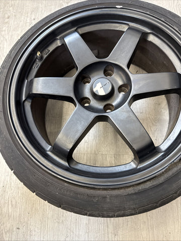 (1) 18x8 +35 Avid 1 AV-06 5x114.3 Matte Black Rim Wheel