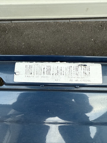 (PICKUP ONLY) 00-03 BMW E46 323 325 328 FRONT BUMPER COVER OEM TOPAZ BLUE