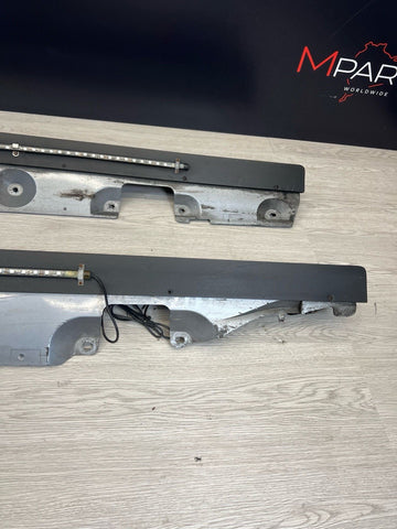 01-06 BMW E46 M3 Rocker Panel Side Skirts OEM Silver Grey + Underbody Glow Light