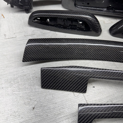 BMW E46 M3 01-06 Convertible Carbon Fiber Interior Trim Set 8 Piece