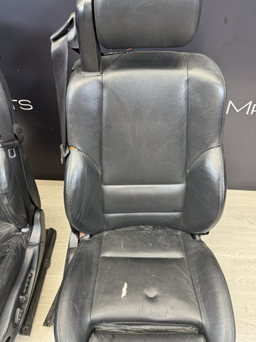 01-06 BMW E46 M3 Convertible Interior Front Heated Seats Black *Notes*