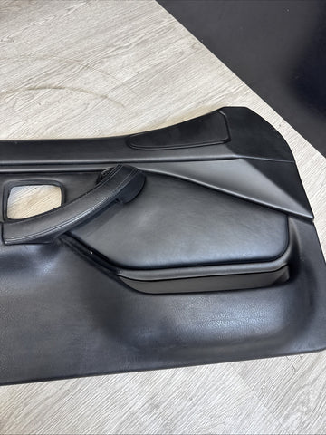 96-02 BMW Z3M Front Left Driver Door Card Panel Cover Trim Leather Black *Notes*