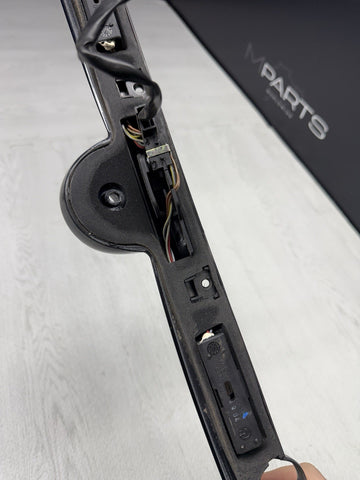 01-06 BMW E46 M3 Convertible Trunk Lid Grip Key Deck Handle Carbon Black *Notes*