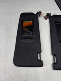 09-13 BMW M3 E92 Coupe Front Left and Right Sun Visor Black Set Pair OEM