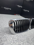BMW OEM 01-06 E46 M3 Front Kidney Grilles Chrome 51138208685 51138208686