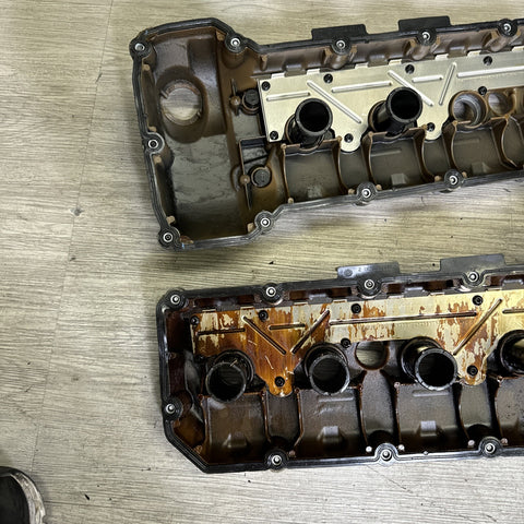 2008-2013 BMW E90 E92 E93 M3 S65 V8 Valve Covers Pair LH RH 7838268 7838267