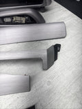 01-06 BMW E46 M3 Convertible Interior Armrests Trim Set Brushed Aluminum *Notes*