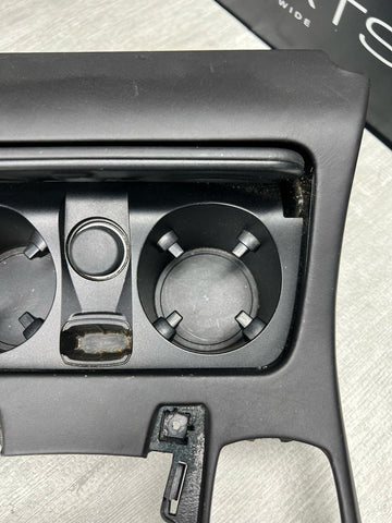 13-16 BMW F10 M5 Center Console Cover Panel Bezel Trim Leather Black