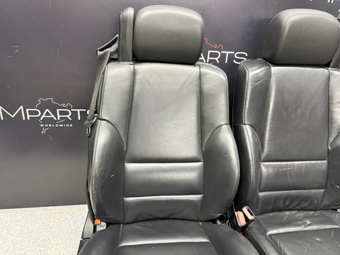01-06 BMW E46 M3 Convertible Interior Heated Seats Nappa Black Set Complete