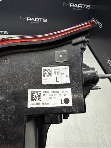 BMW 20-24 G20 G82 430i M4 Left Tail Light OEM 7477605
