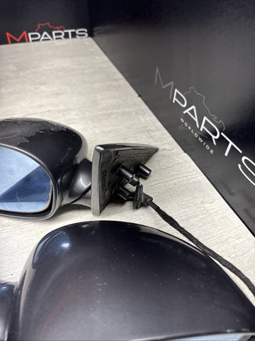 01-06 BMW E46 M3 Side View Door Mirrors Pair Steel Gray  *Notes*
