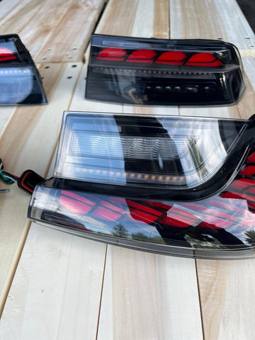 Custom Red LED GTS Tail Lights BMW 330 340 G20 G80 M3 3 Series 2019-2024