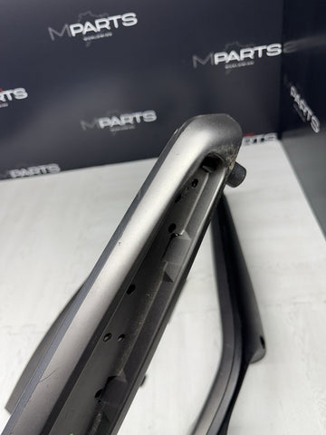 01-06 BMW E46 M3 Convertible Interior Armrests Trim Set Titan Shadow Grey