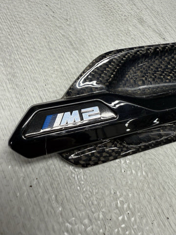 2019-2021 BMW F87 M2 Competition Left Fender Grille Trim Insert Carbon Fiber