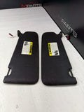 09-13 BMW M3 E92 Coupe Front Left and Right Sun Visor Black Set Pair OEM