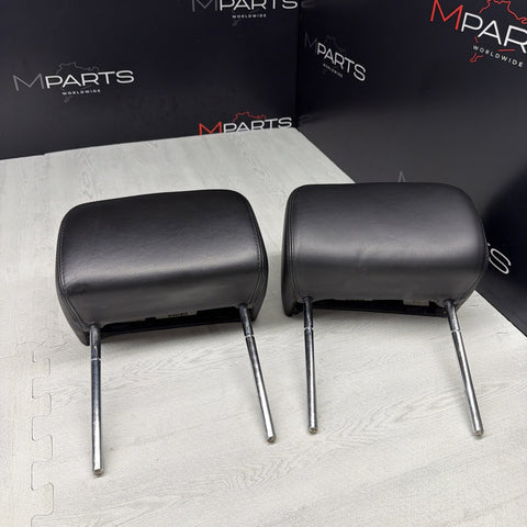 2001-2006 BMW E46 M3 Convertible Black Rear Headrests Head Rests Pair