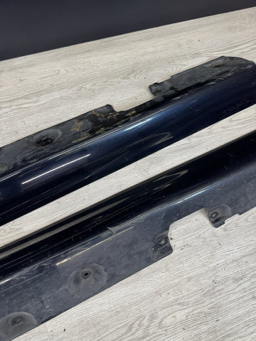 01-06 BMW E46 M3 Rocker Panel Side Skirts OEM Carbon Black *Notes*