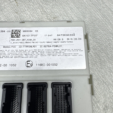 BMW F80 F82 F83 M3 M4 15-20 Front Body Control Module BCM 9868384 OEM