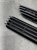 01-06 BMW E46 M3 Left Right Fender Vent Grilles Grills Trims Chrome Genuine OEM