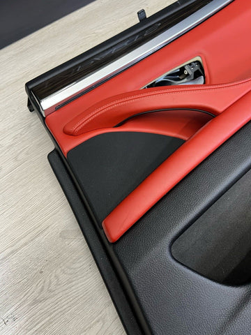 11-16 BMW F10 M5 SEDAN REAR RIGHT PASSENGER SAKHIR ORANGE DOOR CARD PANEL
