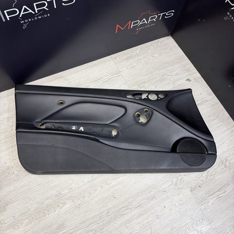 01-06 BMW E46 M3 DRIVER LEFT SIDE DOOR PANEL CARD BLACK OEM