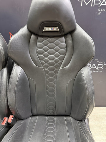 BMW 19-26 F95 X5M Front Seats Leather Heated Black