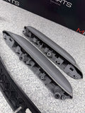 01-06 BMW E46 M3 Coupe Interior Armrests Trim Set Brushed Aluminum *4 Tabs
