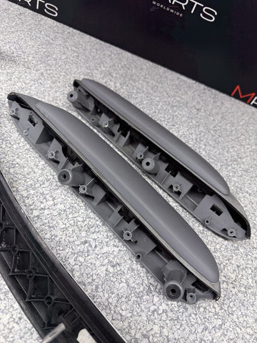 01-06 BMW E46 M3 Coupe Interior Armrests Trim Set Brushed Aluminum *4 Tabs