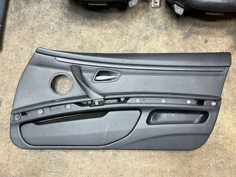 08-13 BMW E92 M3 Original Black Interior Front Right Passenger Door Card Panel