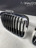 BMW 01-06 E46 M3 Standard Front Kidney Grilles Chrome Set